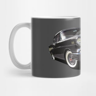 1957 chevrolet bel air in black Mug